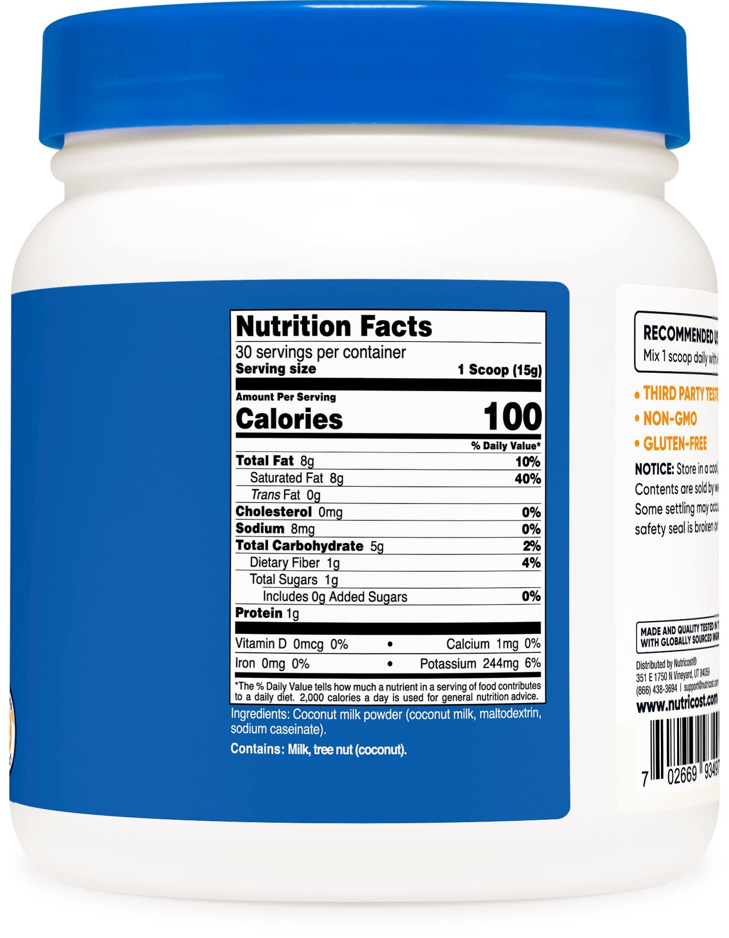 Nutricost Coconut Milk Powder 1Lb