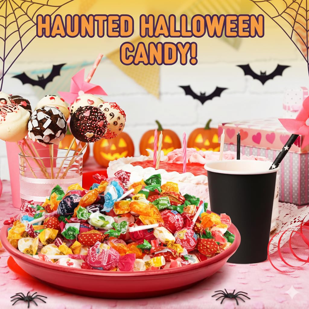 Halloween Assorted Candy Variety Pack - 4 LB Trick or Treat Ready Mix - Bulk Bag of Individually Wrapped  Naturally Flavored Sweets - Perfect for Piatas  Kids Parties & Birthday Games