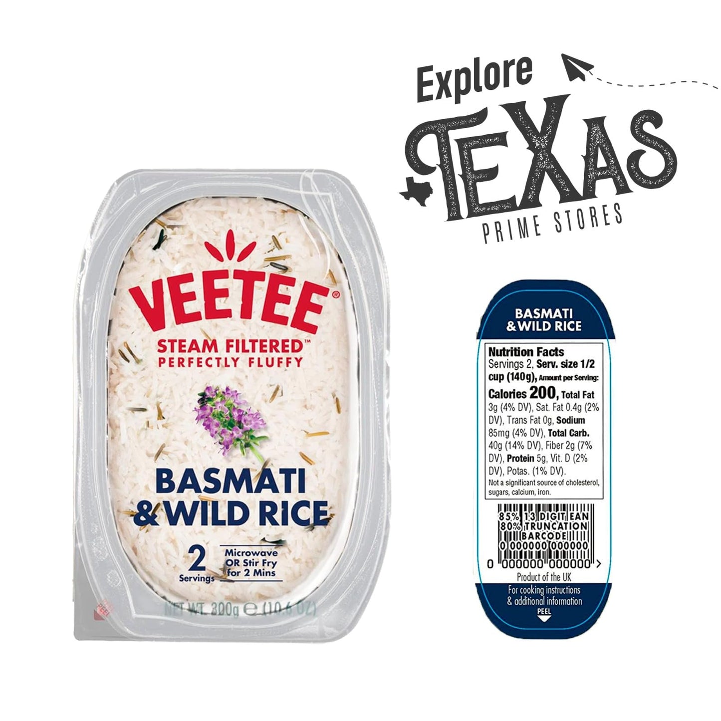 Veetee 6-Pack Of Basmati & Wild Rice Steam Filtered 10.6 Oz Microwaveable Tray