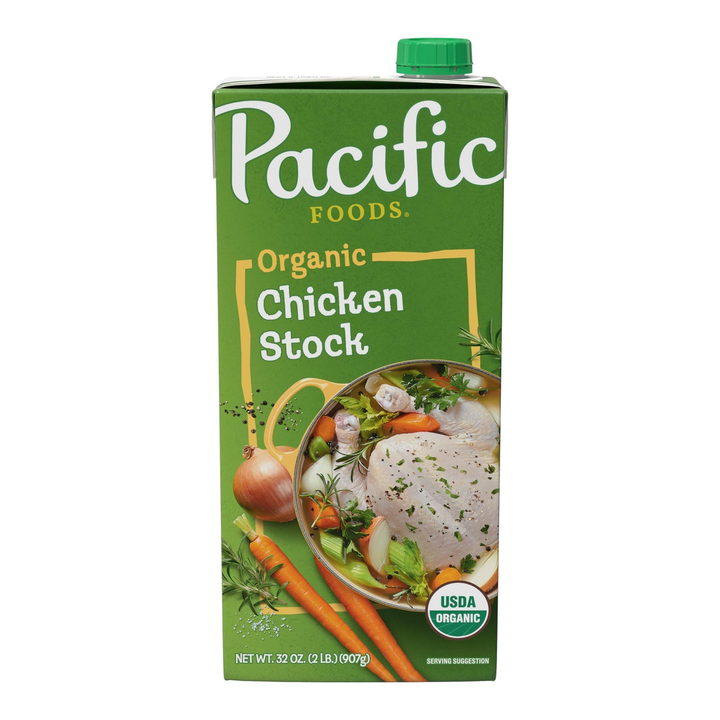 Pacific Foods Organic Chicken Stock, 32 Oz Carton