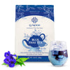 La Moon Tea Blue Thai Tea Mix - Traditional Loose Leaf From Butterfly Pea Flower And Assam Black For Home-Made Iced Tea, Boba & Latte No Food Dye, 7.05 Oz.
