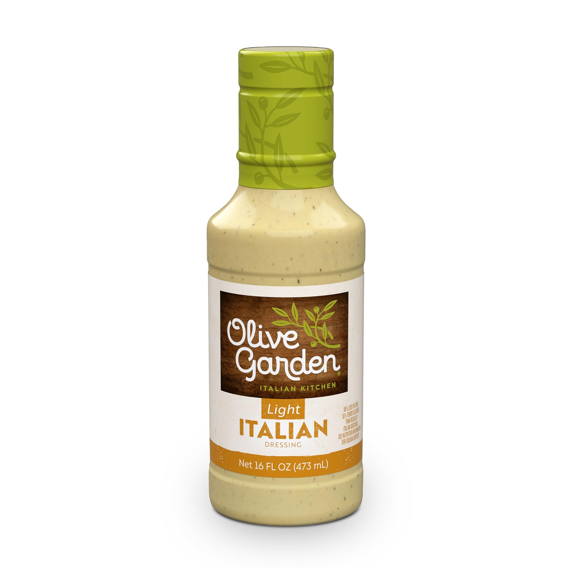 Olive Garden Light Italian Dressing, 16 fl. oz., Made with Italian Spices, Oil and Vinegar, Perfect Chicken Marinade, Sandwich S