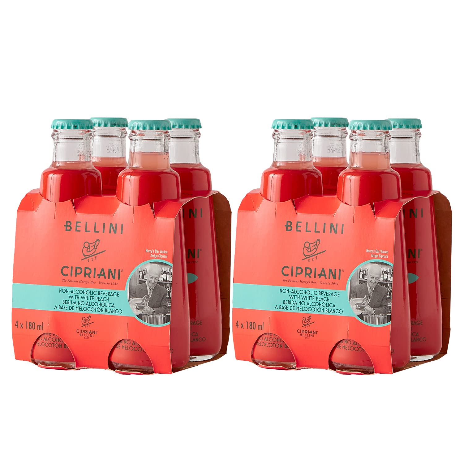 Bellini Cipriani White Peach Virgin Bellini Mix - 0.76 Fl Oz (Pack of 8)