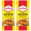 Louisiana Fish Fry Beer Batter Mix - Seasoned, 8.5 Ounce (Pack of 2)