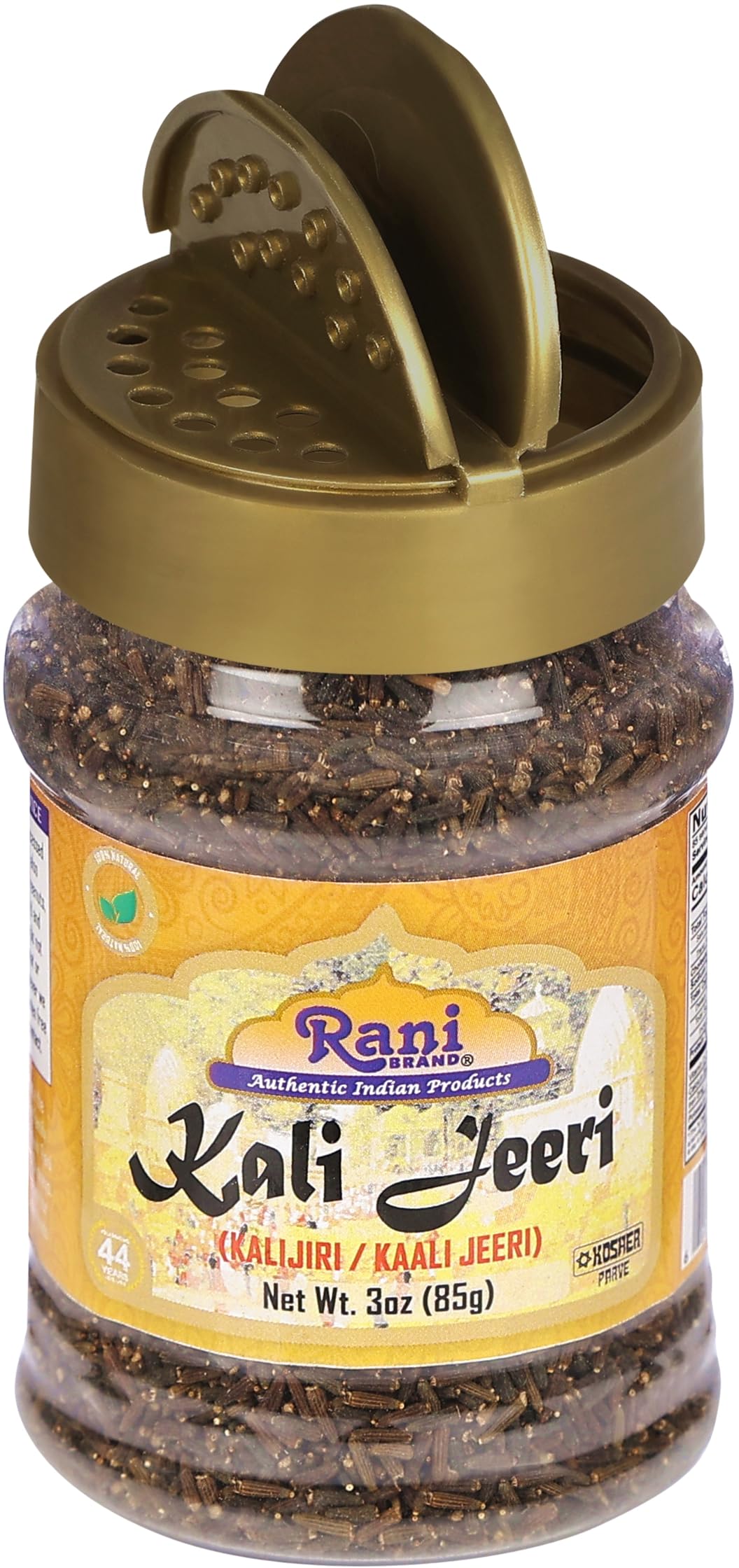 Rani Kali Jeeri (Centratherum Anthelminticum) 3Oz (85G) Pet Jar ~ All Natural | Gluten Friendly | Non-Gmo | Kosher | Vegan | Ind
