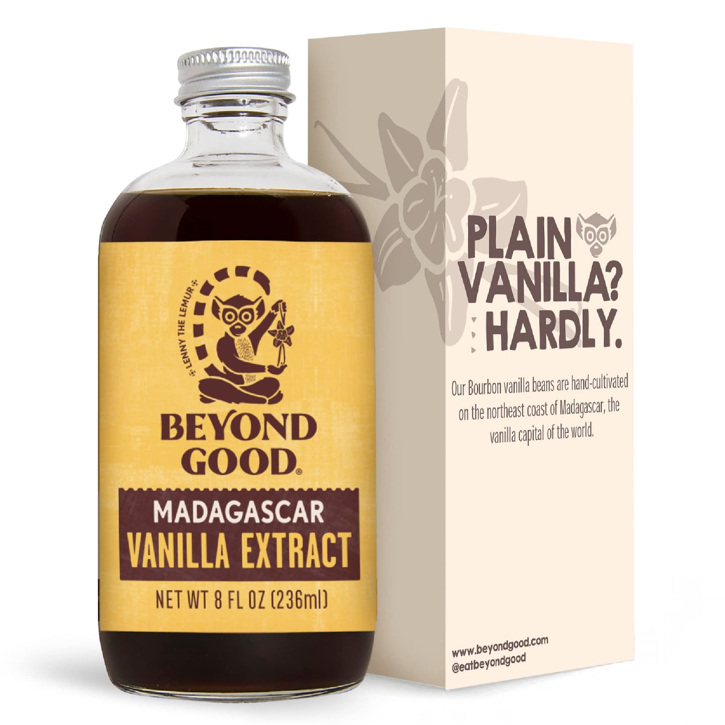 Beyond Good Bourbon Vanilla Pure Vanilla Extract, 8 Fl Oz, Pack of 1