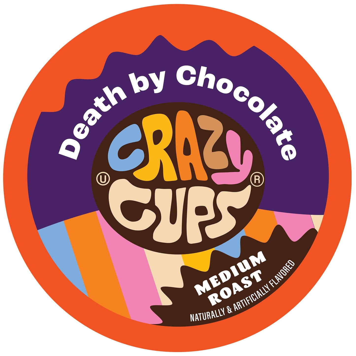 Crazy Cups Flavored Coffee for Keurig - Death by Chocolate, 22 Single Serve Recyclable Pods