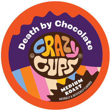 Crazy Cups Flavored Coffee for Keurig K-Cup Machines  Death By Chocolate  Hot or Iced Coffee  80 Single Serve  Recyclable Pods