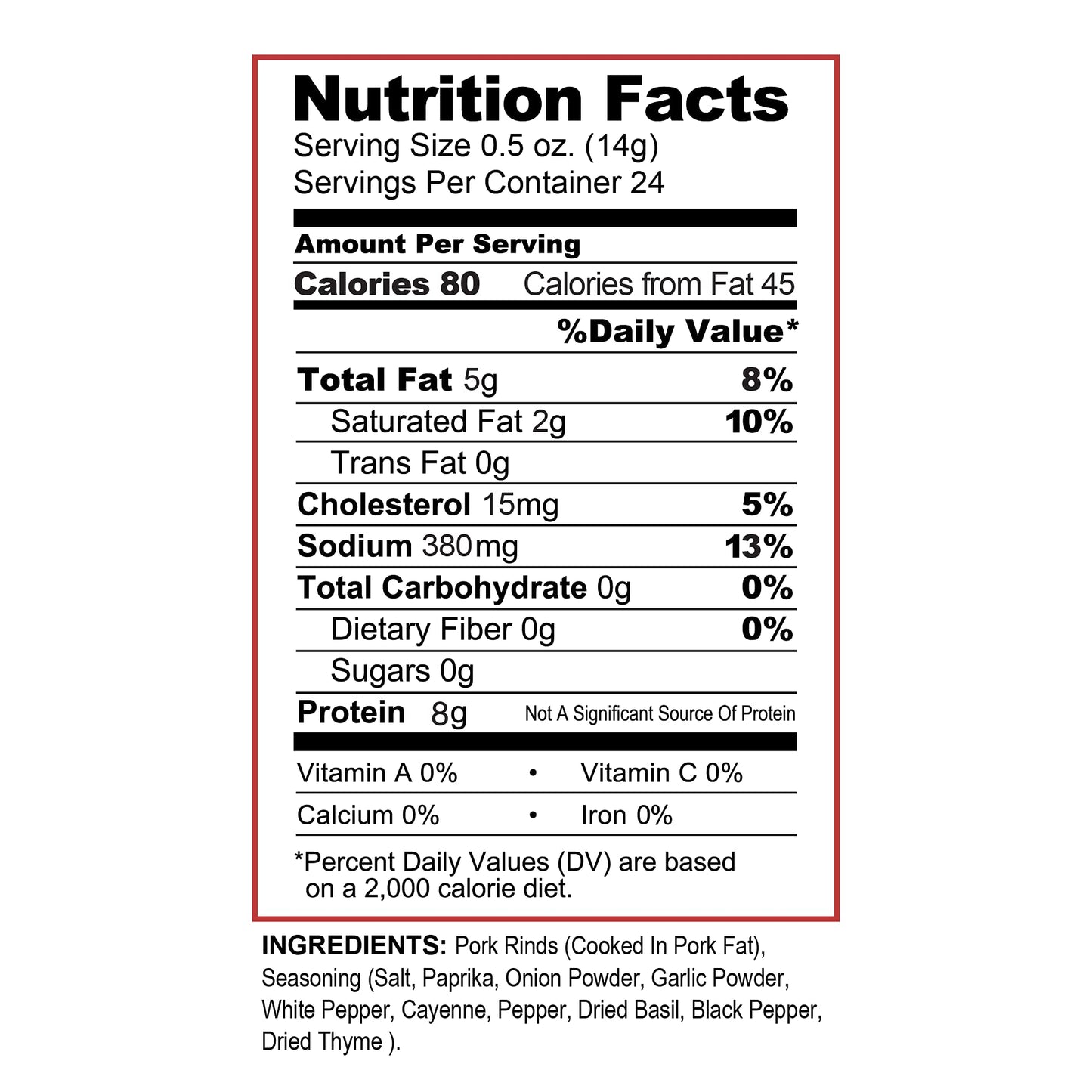 Pork King Good Pork Rind Breadcspirit-inspired flavorbs, Keto Friendly, Gluten-Free, Sugar Free, 2 Pack (Two 12 Oz Jars, Spicy Cajun)
