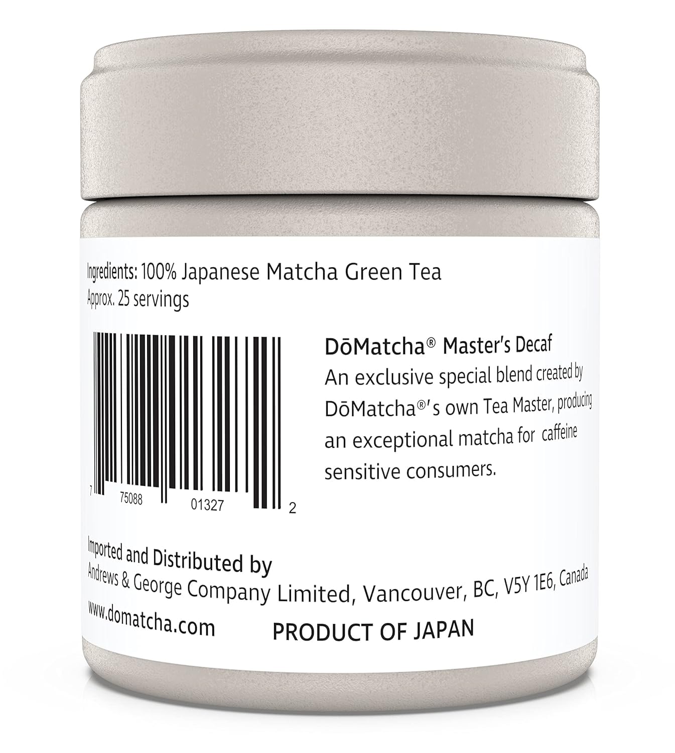 DoMatcha Masters Decaf Matcha Powder, Ceremonial Grade Green Tea, 30g (1.06 Ounce)