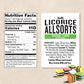 Darrell Lea Soft Licorice Allsorts, Non-GMO, 7 Ounce Bag (8-Pack), Black