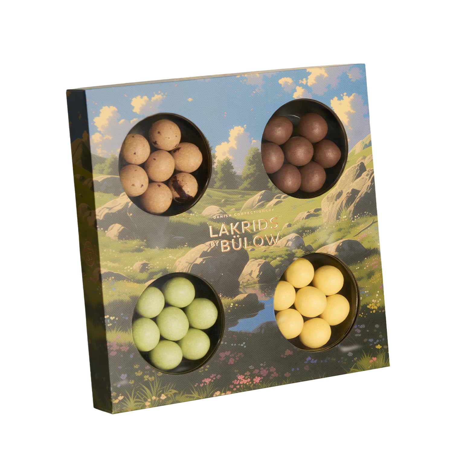 LAKRIDS BY BLOW - Spring Selection Box - 6.2 oz - Chocolate Covered Gourmet Licorice - Limited Edition Designed by Magnus Groth