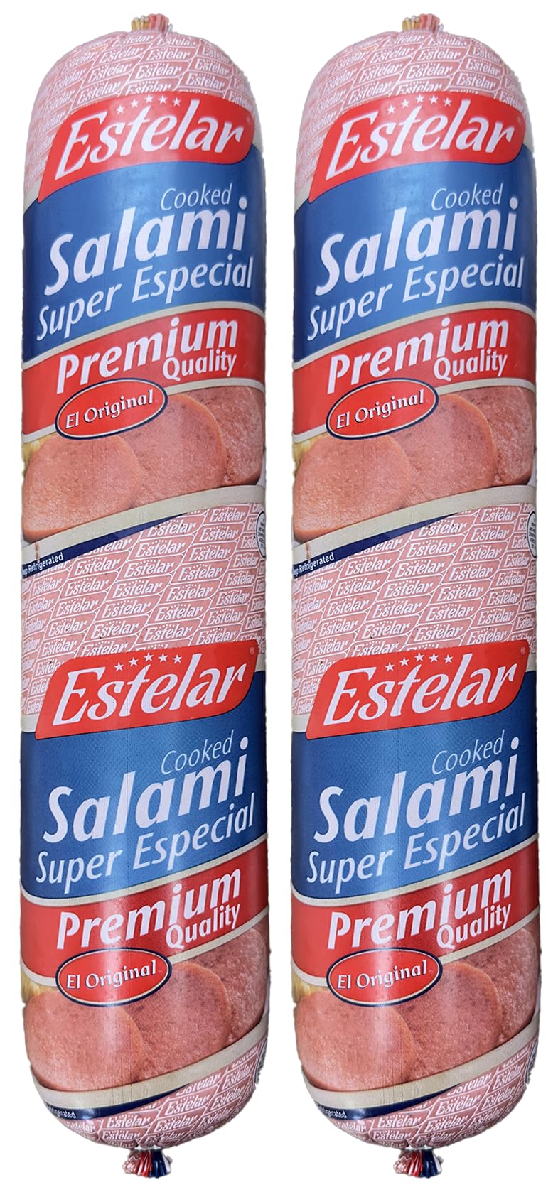 Salami Super Especial Estelar 2 Pack (2 lb each)- Authentic Dominican Salami