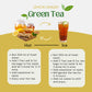 Lemon Ginger Green Tea Bags (50 Count), Green Tea With Orange Peel, Black Pepper & Mint Extract, Caffeinated, Real And Natural G