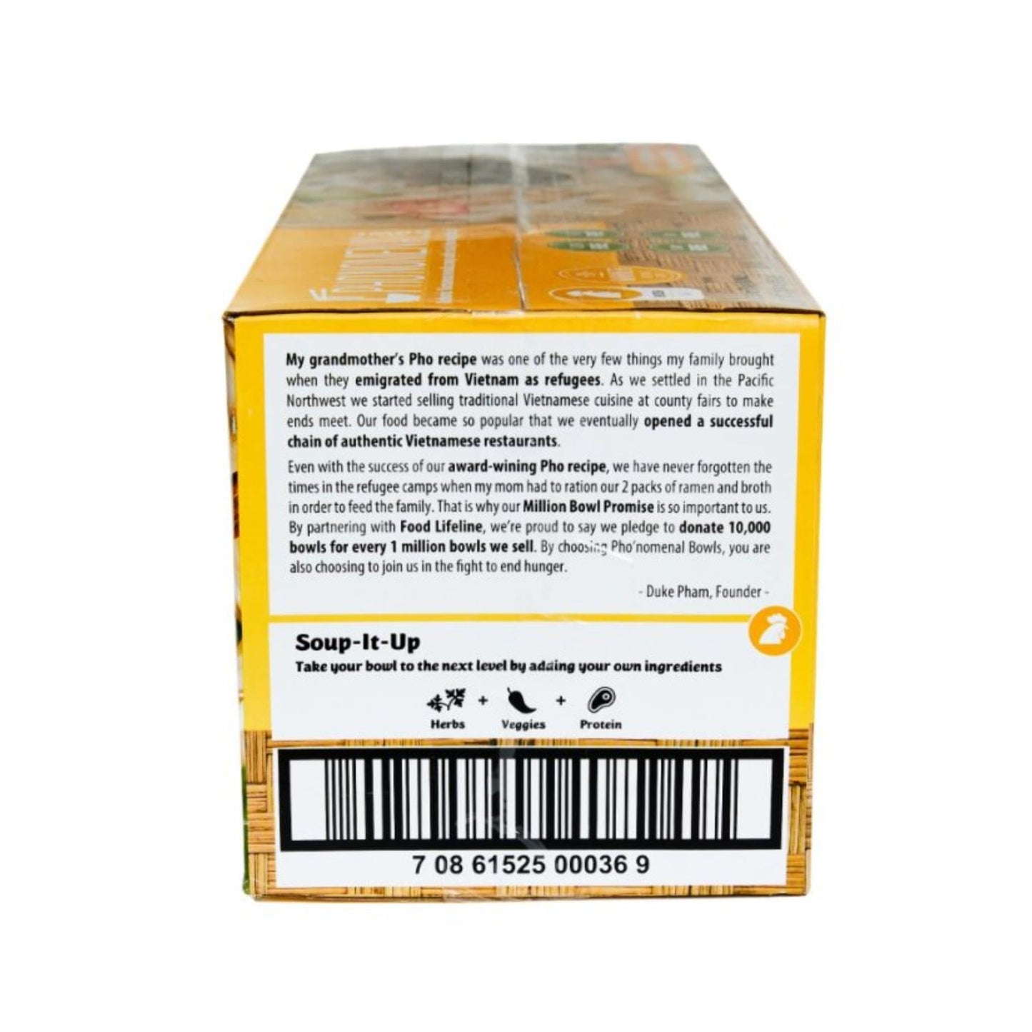 Phonomenal Restaurant Quality Style On-the-go Vietnamese Beef - bo, Chicken - ga, Vegetable-chay Instant Noodle Soup| Pho Nood