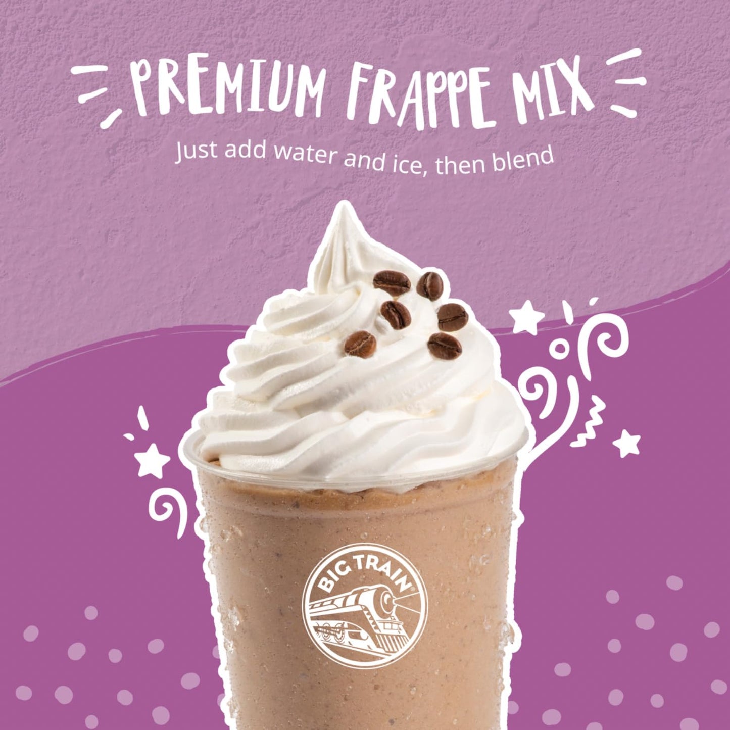 Big Train Blended Ice Coffee, White Chocolate Latte, 3.5 Pound, Powdered Instant Coffee Drink Mix, Serve Hot Or Cold, Makes Blended Frappe Drinks