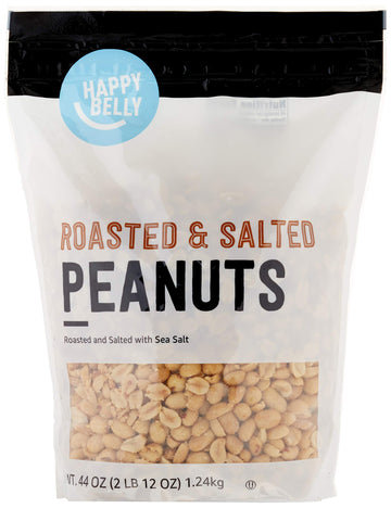 Happy Belly Roasted and Salted Peanuts, 44 oz, Pack of 1