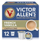 Victor Allens Coffee French Vanilla Cappuccino Mix, 12 Count for Keurig K-Cup Brewers, Brown