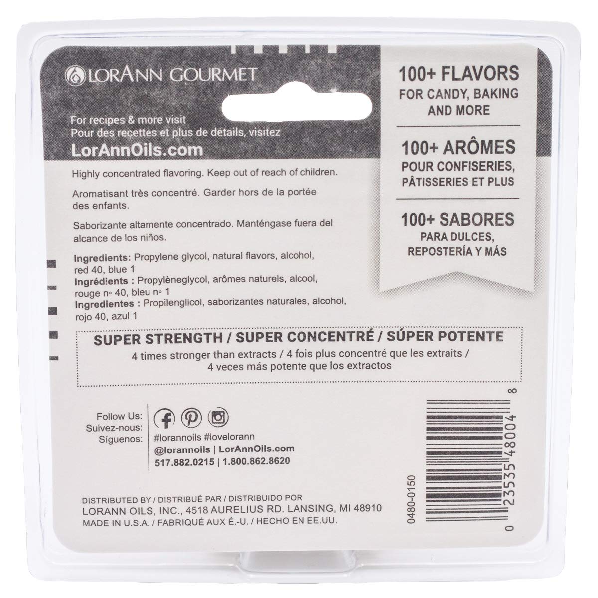 Lorann Blueberry Ss (With Natural Flavors), 1 Dram Bottle (.0125 Fl Oz - 3.7Ml - 1 Teaspoon) - Twin Pack Blistered