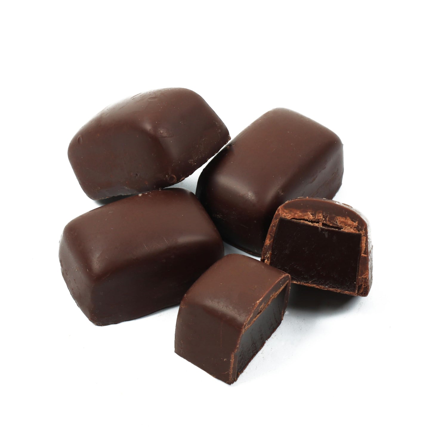 Yupik Dark Chocolate Covered Soft Toffees, 1.1 Lb (17.6 Oz), Miniature Bars, Rich Dark Chocolate, Chewy Caramel Candies, Individ