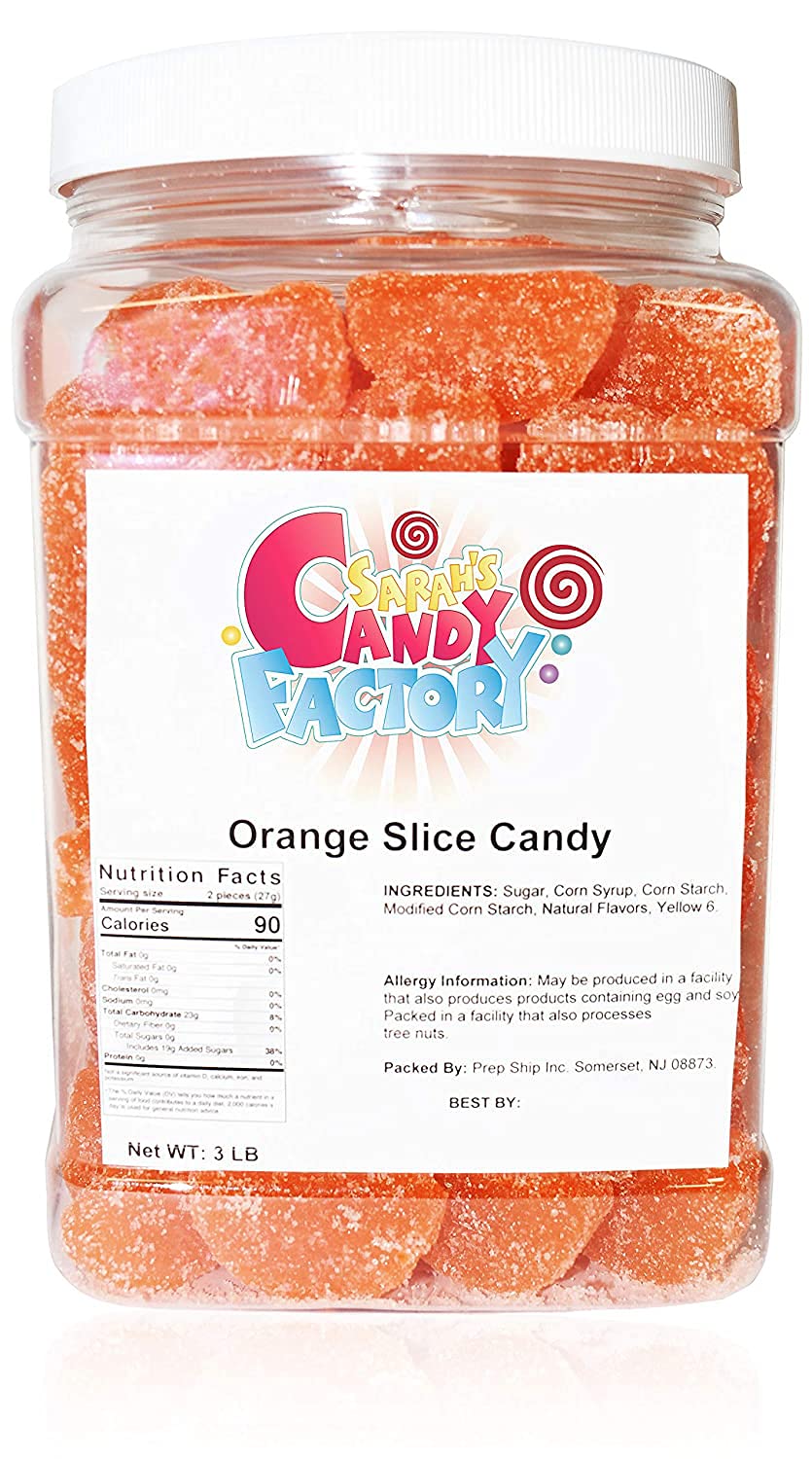 Sarah'S Candy Factory Orange Slice Candy (3 Lbs In Jar)