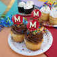 University Of Maryland Primary Logo Cupcake Picks Toppers Decoration Set Of 6