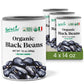 Food to Live Organic Canned Black Beans, 14 oz (Pack of 4) - Unsalted Non-GMO Frijoles Negro. Perfect for Salads, Soups, Stews. 