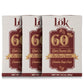 LöK Dark Chocolate Bar 60% Cacao | Fair Trade, Non-GMO, Vegan | 3 Ounce 3 Pack