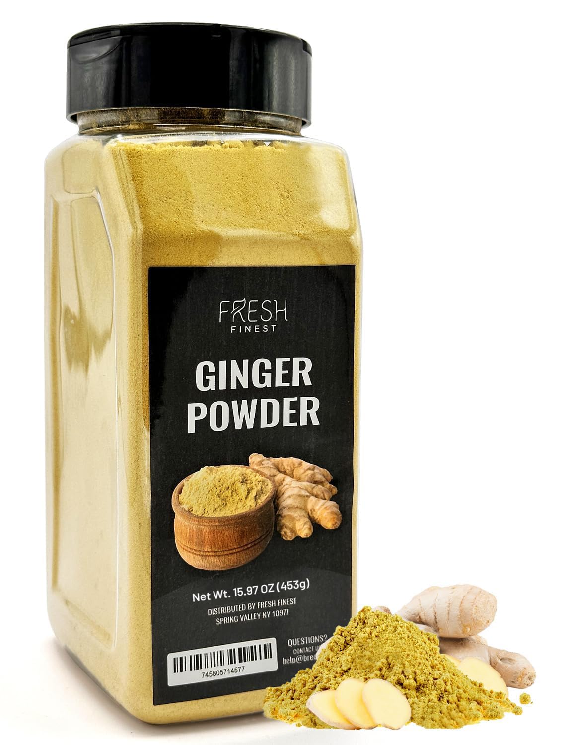 Fresh Finest Flavor Blendger Powder - 15.97Oz (453G) - Pure Ground Flavor Blendger Root For Culinary & Health Benefits  Packed In A Top-Grade Container