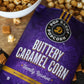 POP DADDY Flavored Popcorn, Buttery Caramel, Gluten Free, 8oz Bags, 3 Pack