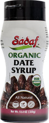 Sadaf Organic Date Syrup in Squeeze Bottle - Date syrup Organic Certified by IQC No Sugar Added - Vegan Honey - Kosher - 12.3 oz