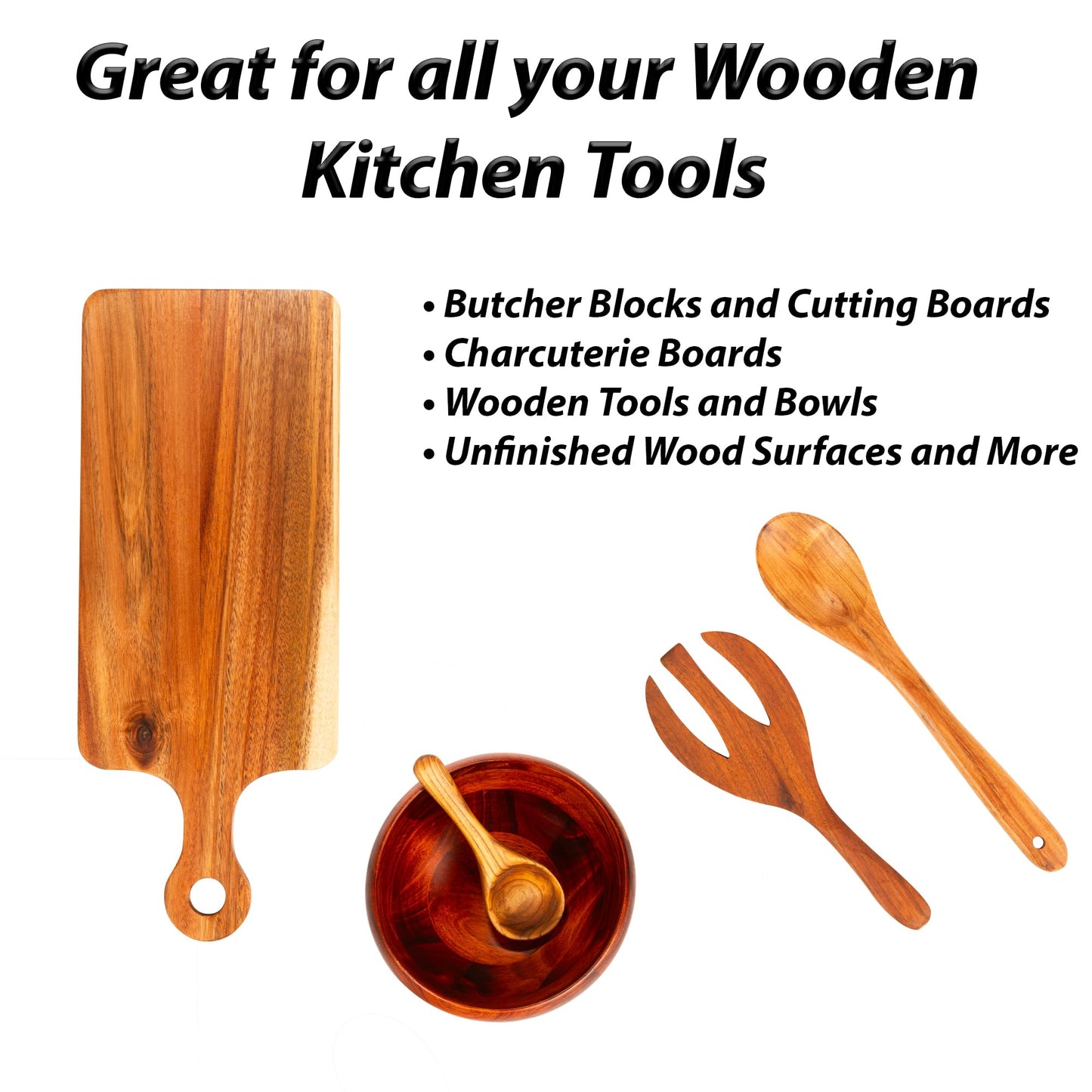 Macy's Place Wood Butter 4 fl oz - Food Grade Mineral Oil & Beeswax Cutting Board Wax Conditioner for Butcher Block & Wooden Tools