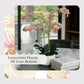 Cg Hunter Faux Orange Orchid Plant, Premium Artificial Indoor Flower Display Stands 23   , Beautiful Sculptural Blooms That Last