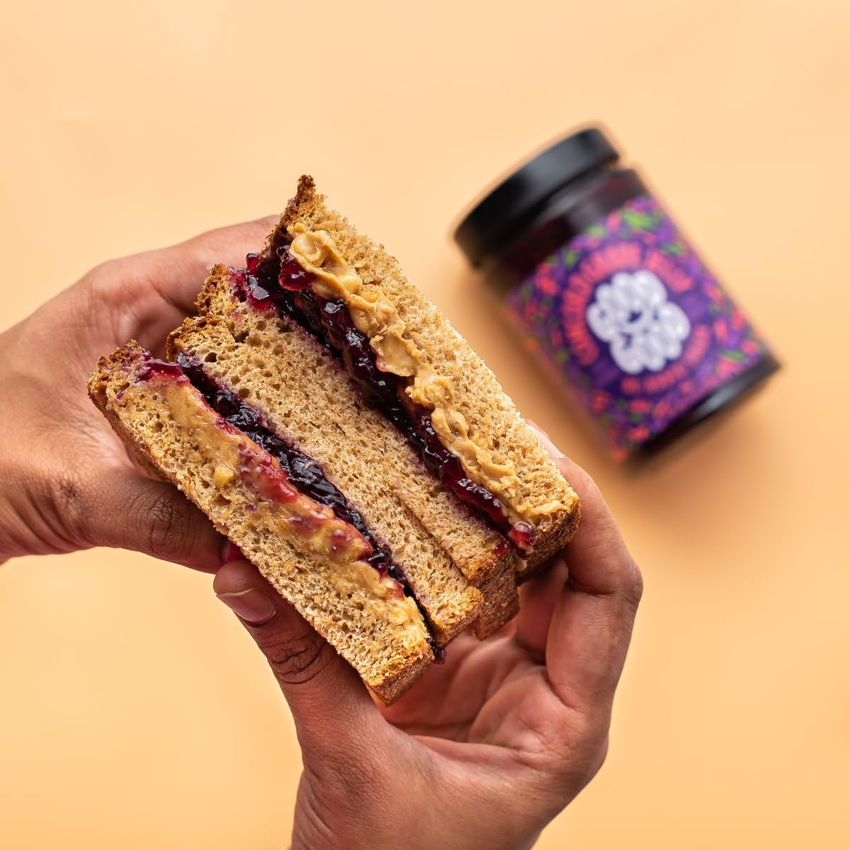 Good Good Sweet Concord Grape Jelly & Crunchy Peanut Butter - Keto Friendly - Low Carb & No Added Sugars - Vegan - Gluten Free - Preserves