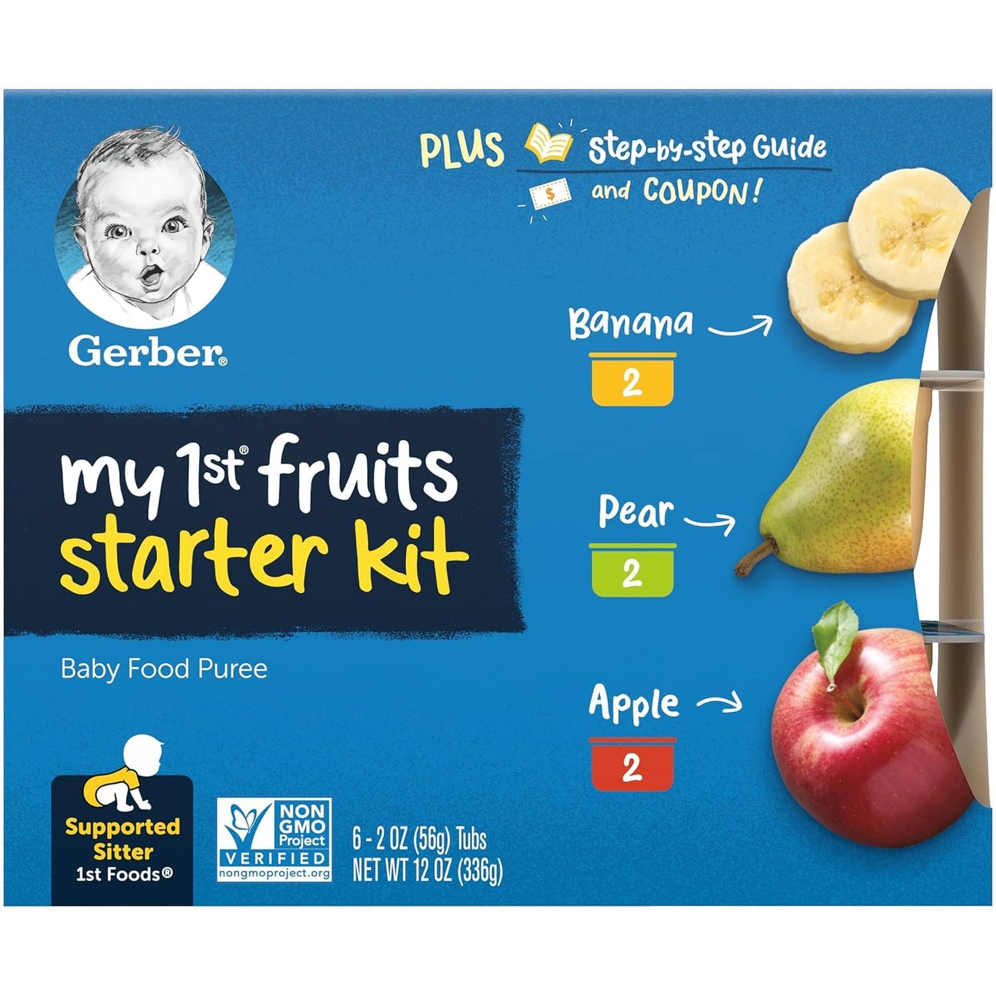 Gerber Purees My 1St Fruits, 12 Oz