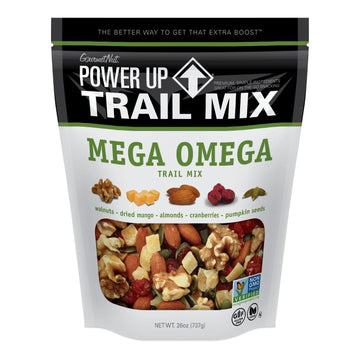 Gourmetnut Power Up Trail Mix, Mega Omega Trail Mix 26 Oz