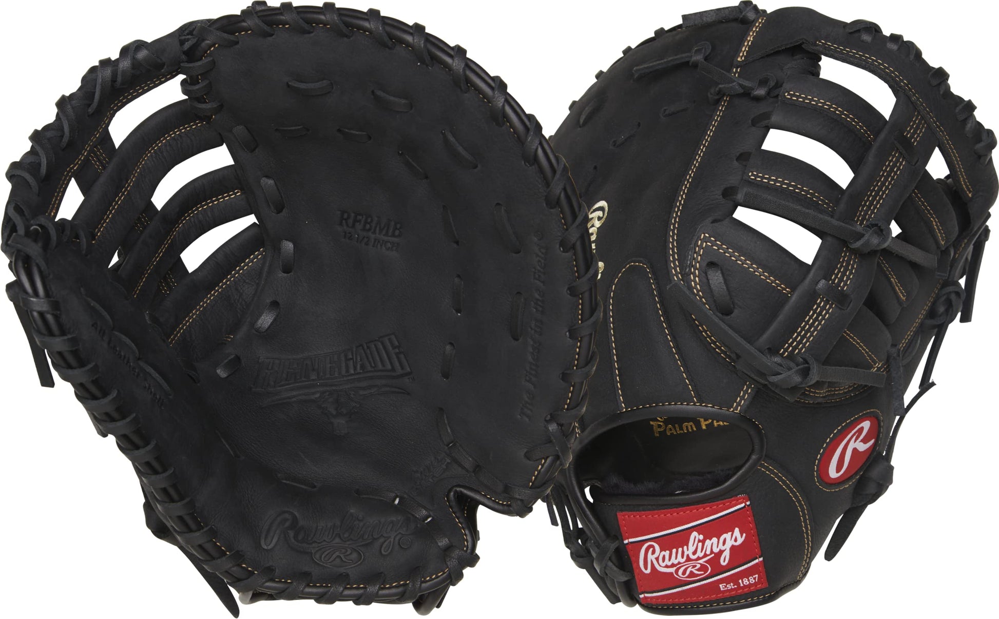 Rawlings | RENEGADE Baseball First Base Glove | Right Hand Throw | 12.5 - Single Post Double Bar Web