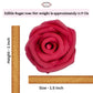 Confect Edible Rose Topper- French Rose Toppers - Pack Of 12 Pink French Roses For Cakes, Cupcakes & Donuts - Vegan, Dairy-Free,