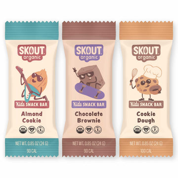 Skout Organic Dessert Inspired Kids Snack Bar Variety Pack (18 Pack) | Organic Kids Snack Bars | School Snacks & Lunch Snacks |