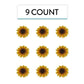 Global Sugar Art Sunflower Sugar Cake Flowers, 9 Count By Chef Alan Tetreault