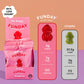 FUNDAY Raspberry Gummy Frogs - 12 Pack - No Sugar Added - Gluten-Free Gummy Candy with Natural Flavors - Better-for-You Sweet &