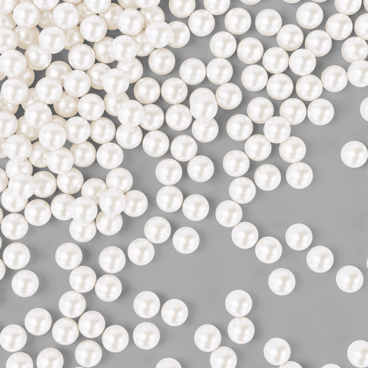 Bayep Edible Pearls for Cake Decorating 10mm White Sprinkles for Cookies, Baking, Ice Cream, Cupcake Topper Pearl Sprinkles Perf