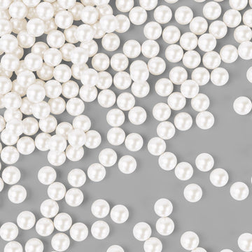 Bayep Edible Pearls for Cake Decorating 10mm White Sprinkles for Cookies, Baking, Ice Cream, Cupcake Topper Pearl Sprinkles Perf