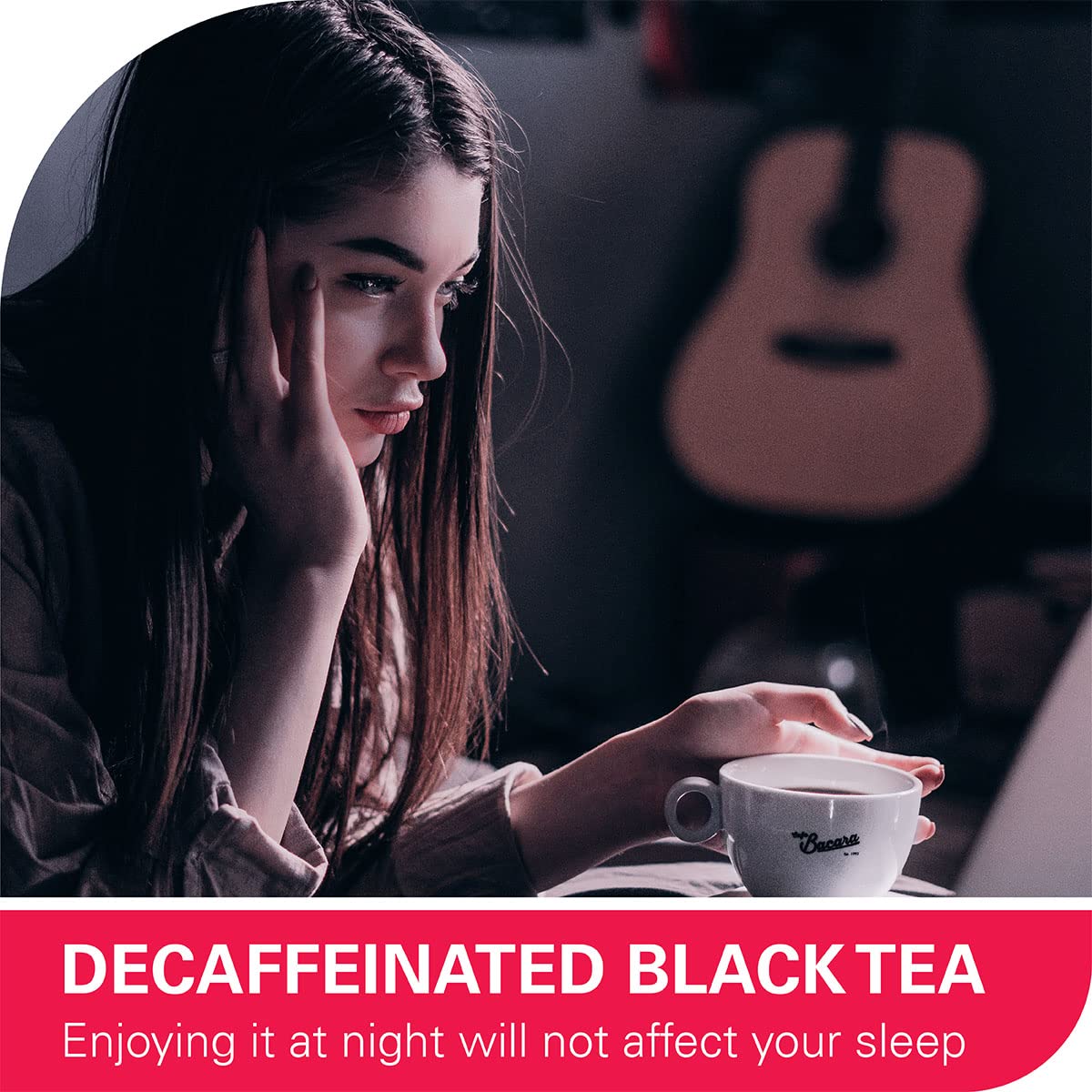 Wt Weetee Organic Decaf Black Tea Bags, Organic Decaffeinated Black Tea 200 Count | Smooth & Mild Taste | Co2-Decaffeinated | Resealable Kraft Bag
