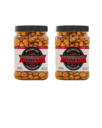 Smokehouse Crackers Poppers Spicy, 12 oz Jar (1, 2, or 3 ct) (2)