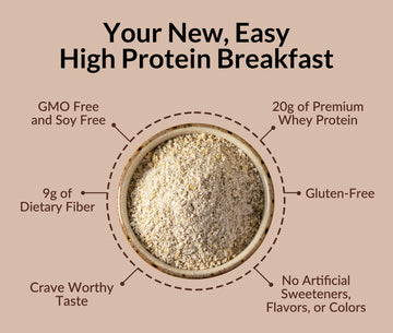 Naked Nutrition Chocolate PB Banana Overnight Oats, 20g Protein, Gluten-Free, 30.4 Ounce