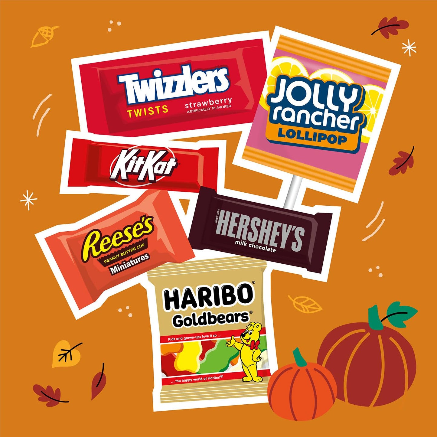 HERSHEYS Miniatures Assorted Flavored Halloween Candy Bag, 75 Pieces, 23.36 oz, Model 10034000945341