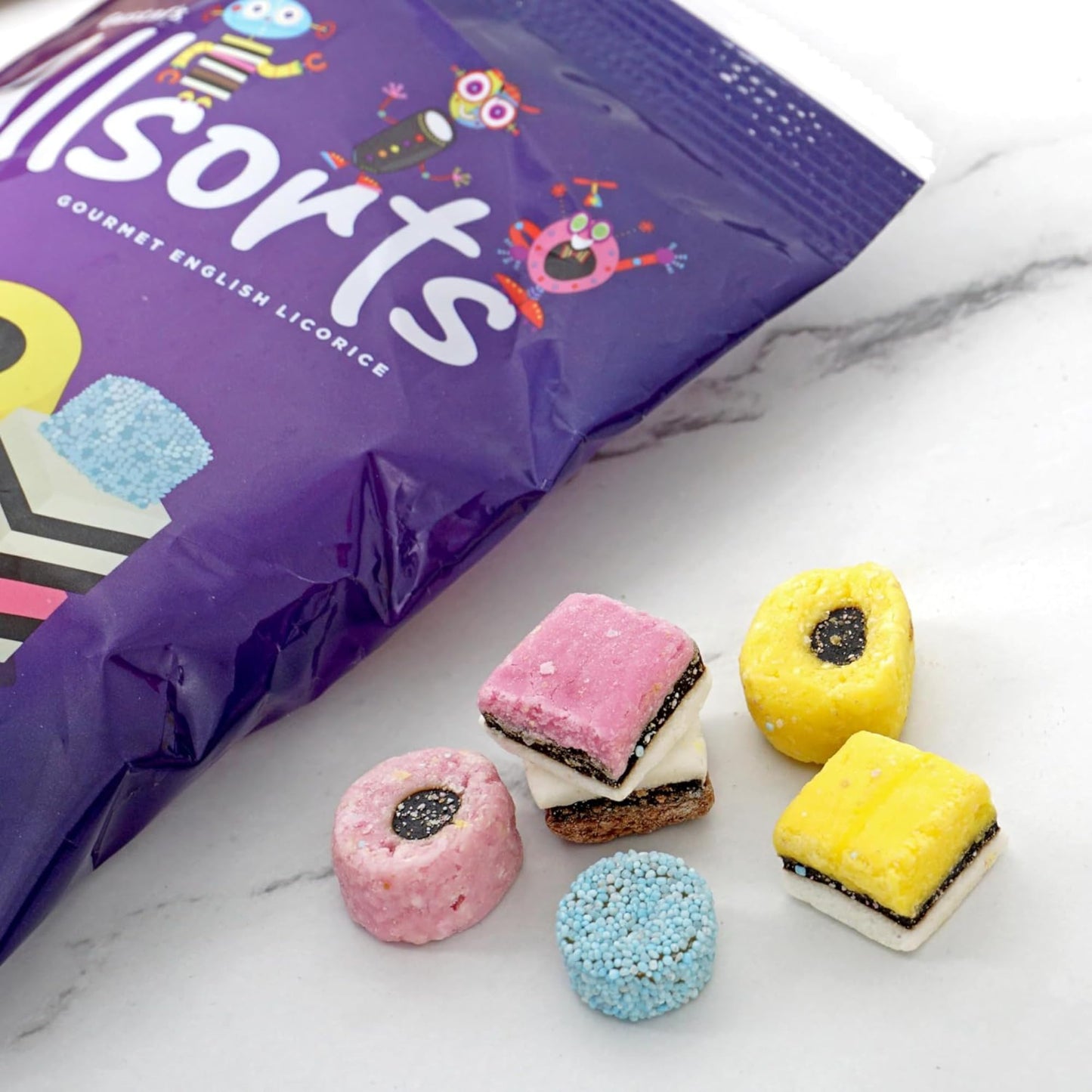 Gustaf'S Allsorts Gourmet English Licorice - Natural Color & Flavors - 6.3 Oz Bag (Pack Of 3)