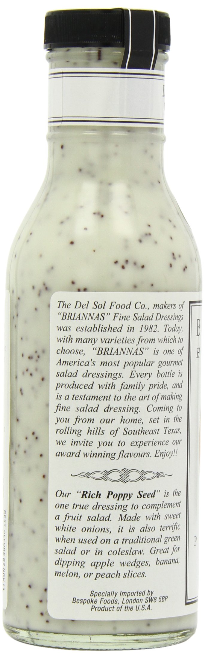 Brianna'S Poppy Seed Dressing, 12-Ounce Bottles (Pack Of 6)