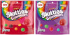 Skittles Gummy Candy Original And Wild Berry Sharing Size Bags Bundle - Includes 24Oz Total